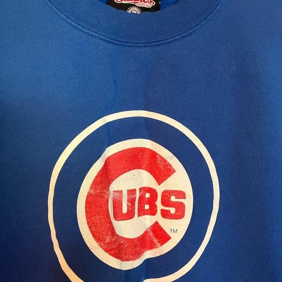 Vintage Stitches Cubs Blue Sweatshirt - Picture 2 of 7